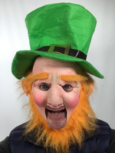 Drôle leprechaun masque latex - leprechaun,