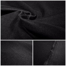Déco Molton Noir Coton Tissu