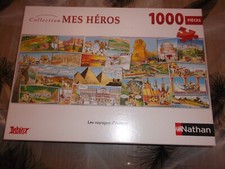 PUZZLE NATHAN de 1000 PIECES : LES VOYAGES D'ASTERIX   COMPLET ET EN BON ETAT