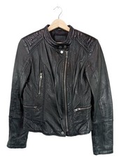 BERSHKA Veste en cuir Dames