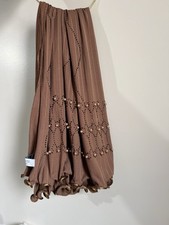 Hijab Marron Avec Strass. En Jersey Très Bon Qualité