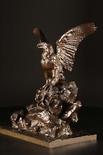 Antoine-Louis Barye Paris, 1795 - 1875 Aigle emportant un lièvre 