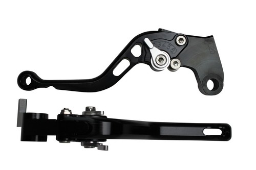 Black silver short motorcycle - silver,