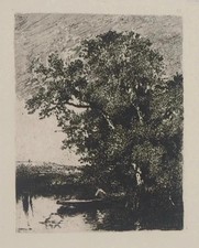 Jules DUPRE : Grands arbres au