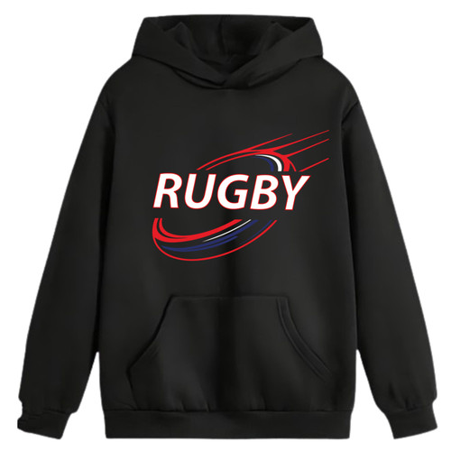 Sweat capuche rugby - sweat, à