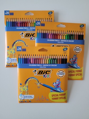 Lot paquets 24 crayon - paquets, de