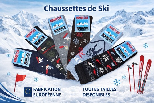 Paires chaussettes de ski - de,