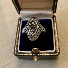 Marquise véritable saphir - vÉritable,