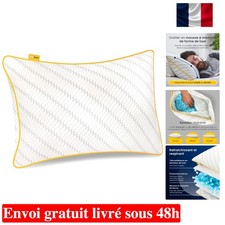 Oreiller Avec Housse en Bambou