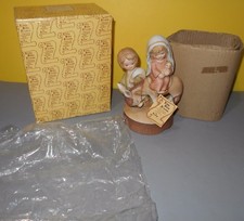ENESCO Little Bible Friends By Lucas Nativity Flight Into Egypt Music Box E-5681