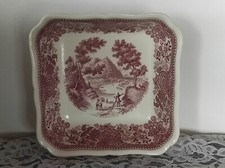 Plat carré,  légumier BURGENLAND faïence VILLEROY et BOCH N°1