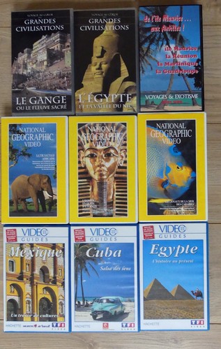 Vhs films de - k7, voyages
