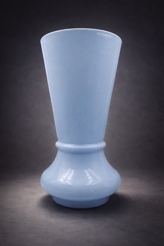 Vase opaline bleu - vase,