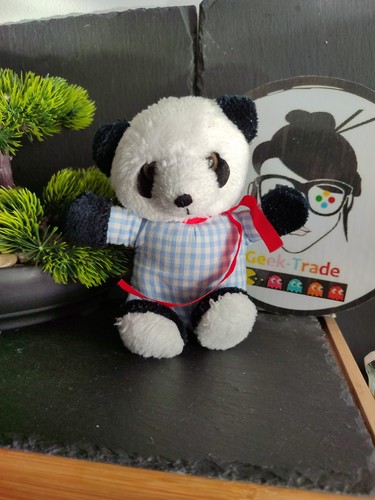 Antique plush panda - antique, blanket