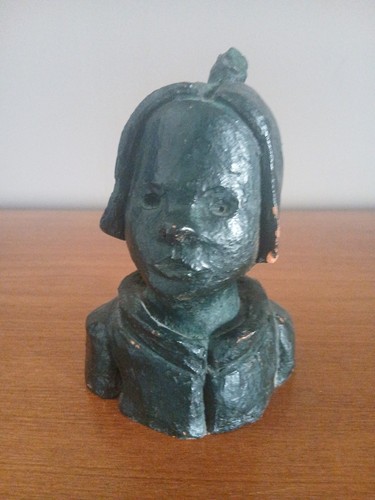 Ancien petit buste femme - petit, en