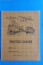 PROTÈGE CAHIER LE PRATIQUE  LES TRANSPORTS  AVION TRAIN  CAMION  VOITURE VINTAGE