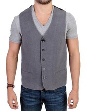 Gilet gilet coton gris COSTUME