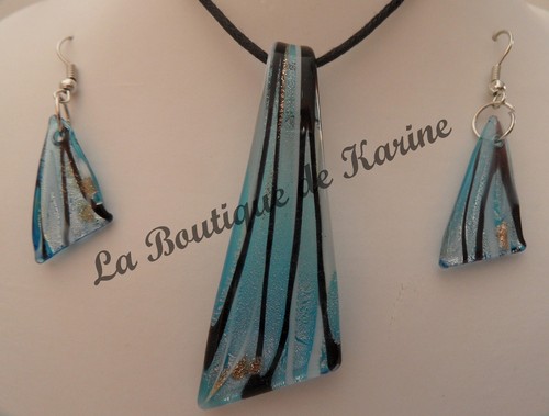 Parure collier pendentif - collier, +