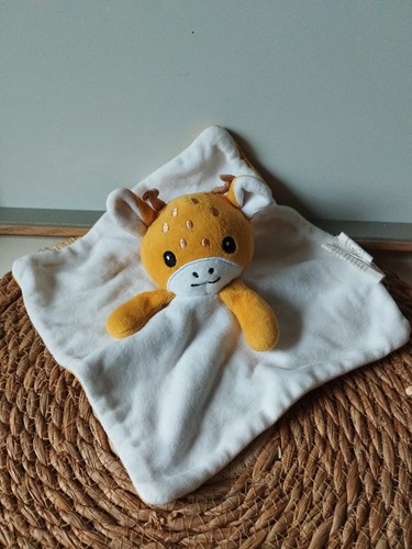 Doudou plat girafe - , orange
