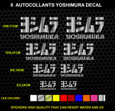 Convient à yoshimura 8 Stickers Autocollants Adhésifs MOTO