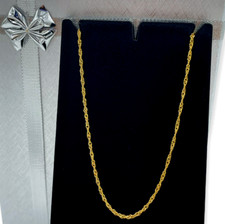 Collier Homme Femme Or Jaune