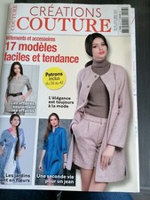 Catalogue Créations Couture. 17 Modèles. 36au42 Vêtements- accessoires. Patrons.