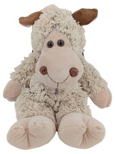 SMIKI Peluche Sac à dos Mouton 39 cm Beige Marron