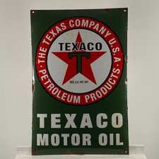 Plaque émaillée Texaco -