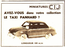 PUB  MINIATURE " C.I.J "  TAXI
