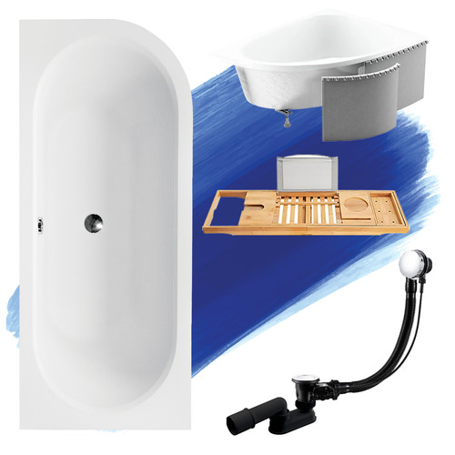 Baignoire angle avita - baignoire, 180x80