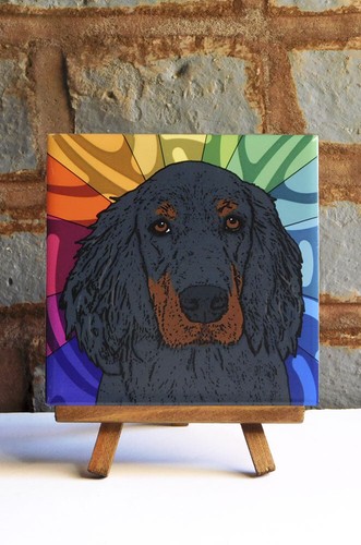Gordon setter ceramic coaster - gordon,