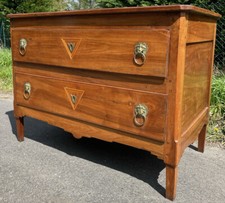 Commode Empire Restauration XIXeme Meuble Ancien Rustique Lion Sauteuse