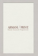 Carte publicitaire -  Armani