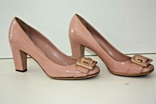 CHRISTIAN DIOR Escarpins Hauts Talons Tout Cuir Rose Poudré T 37.5 BE