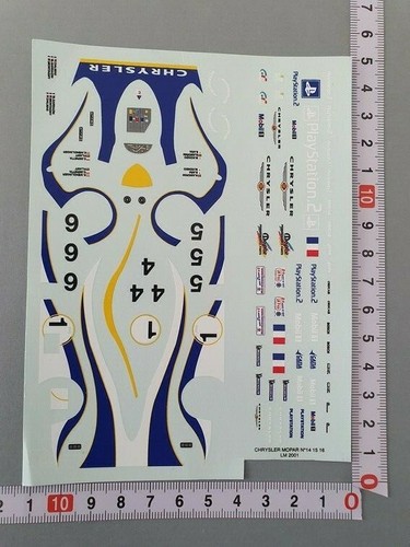 Decals chrysler mopar - 1/43,
