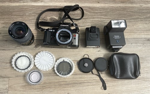 Chinon camera with lens - camera,