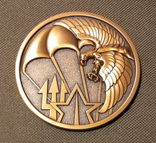 MEDAILLE DE TABLE CPEOM (02) 7cm SERVICE ACTION DGSE  FORCES SPECIALES FRANCE