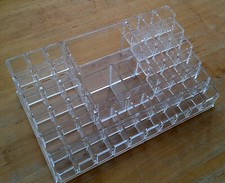 Support de rangement de maquillages en acrylique transparent