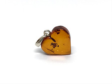 PENDENTIF AMBRE COEUR cadeau