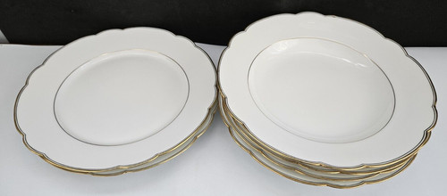 Quatre assiettes soupe - à,