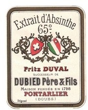 Ancienne étiquette Absinthe