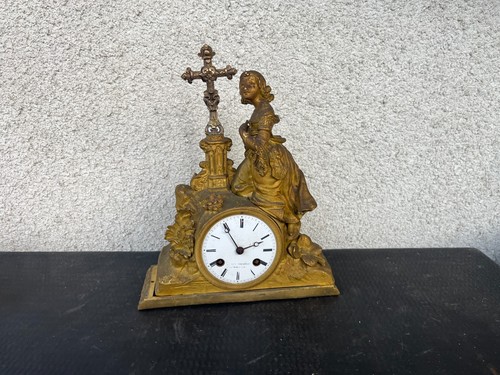 Pendule restauration bronze - pendule,