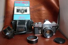 Ricoh Singlex 35 mm TLS Avec Objectif Rikenon 50mm1:1.7 + notice + housse