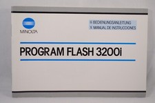 Brochure/Mode d’emploi/Notice Allemand/Espagnol - MINOLTA Program Flash 3200i