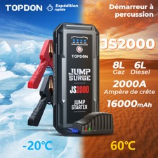 2000A JS2000 Démarreur de voiture Jump Starter Chargeur Booster Powerbank 16000