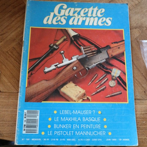 Revue gazette armes - gazette, n°190