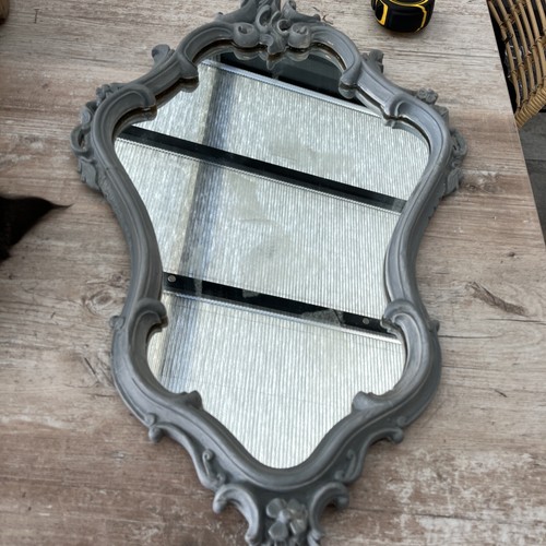 Ancien miroir doré mais - miroir,