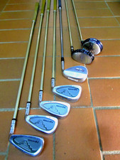 SET 7 CLUB de GOLF 4 Fers + 2 Bois MAKSER & 1 Wedge CLEVELAND ladies femme droit