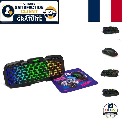 Clavier souris rgb - clavier, pour