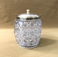 seau à biscuit / pot à gâteau cristal signé BACCARAT modèle DIAMANTS PIERRERIES